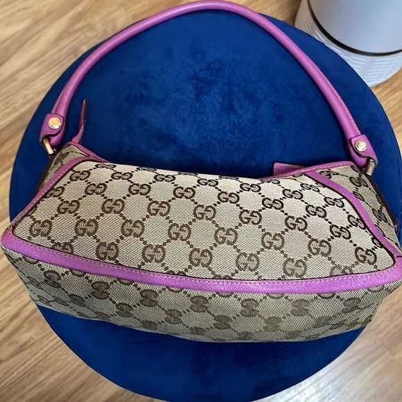 Sold!!   Monogram Abbey Pochette Fuchsia - Picture 8 of 15